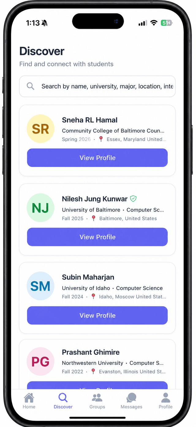 Discover โ Explore new connections